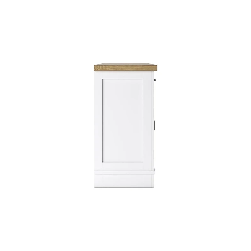White/Natural Dining Server - 60 W x 19 D x 37 H