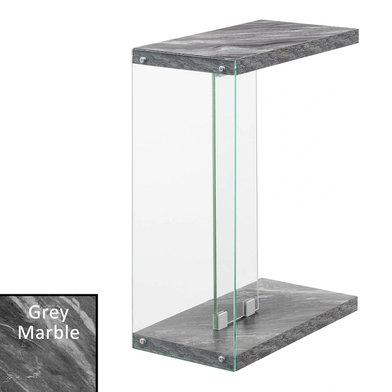 Glass C End Table