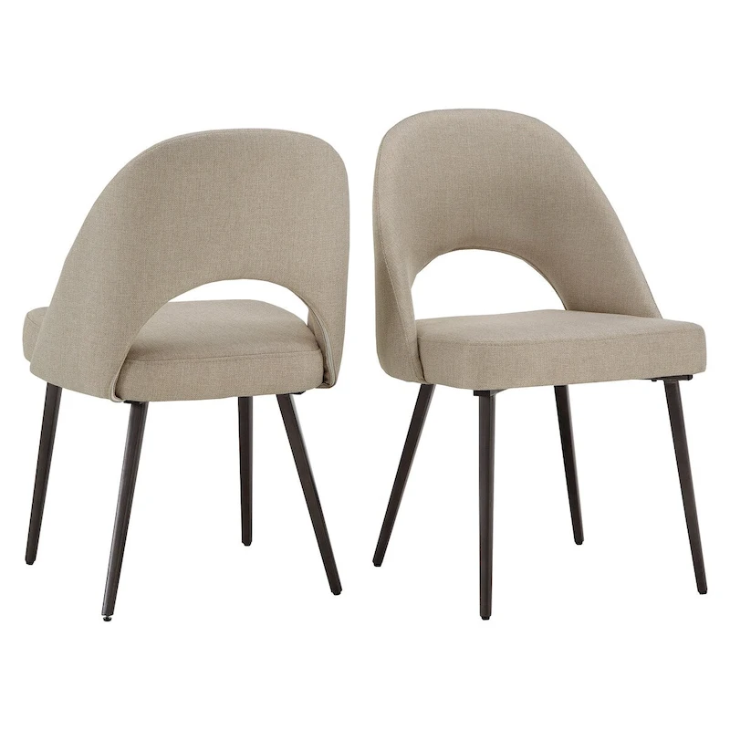 Presley Upholstered Dining Chairs (Set of 2) by iNSPIRE Q Modern