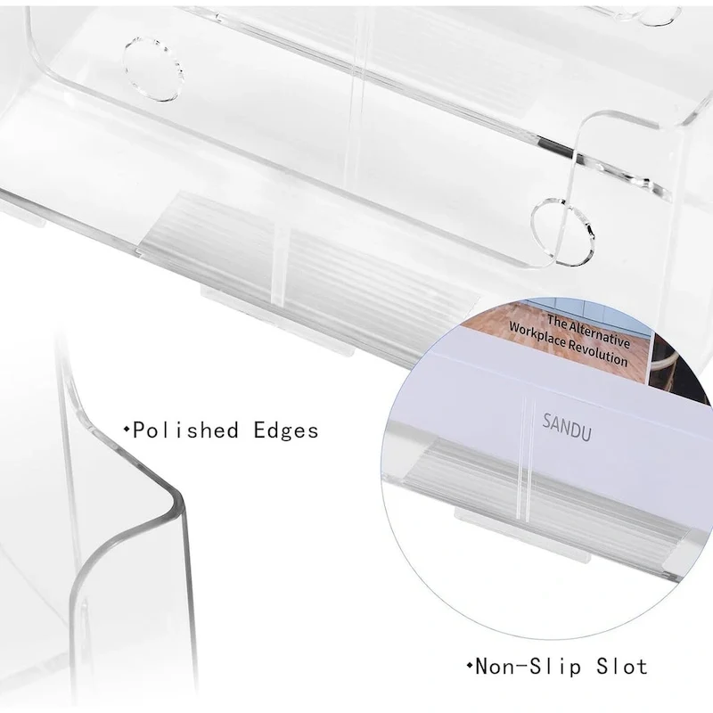 Acrylic Clear Literature Holder & Brochure Display Stand