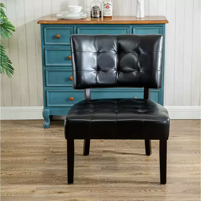 Modern Oversized Boucle Tufted Accent Chair with Mobile Base - Living Room & Bedroom