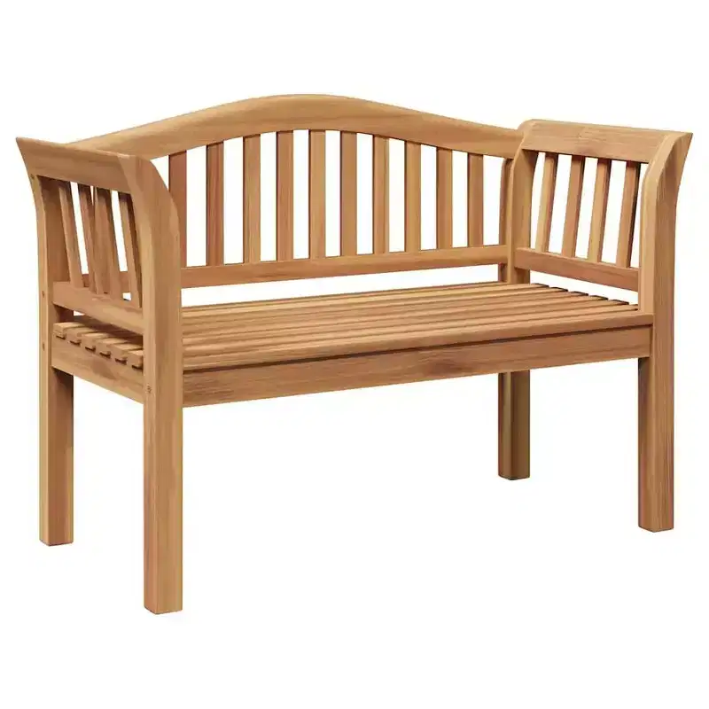 vidaXL Bench Brown 47.24 x 21.06 x 33.46 in Solid Teak wood