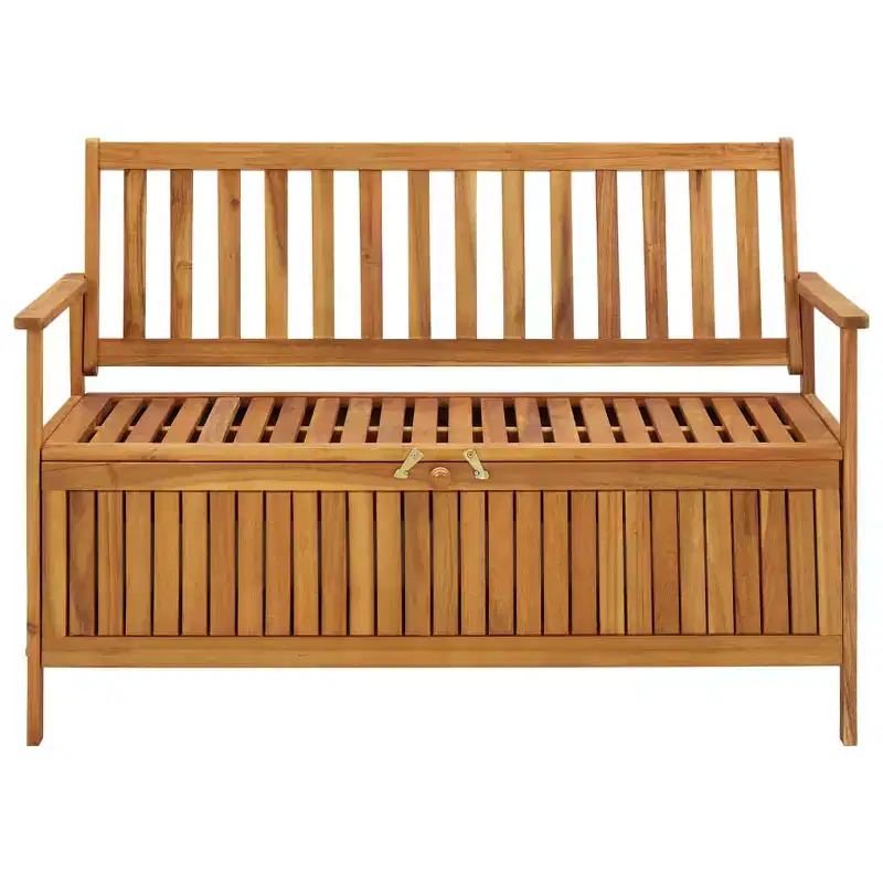 Storage Bench Natural wood Solid acacia wood Medium Storage Bench