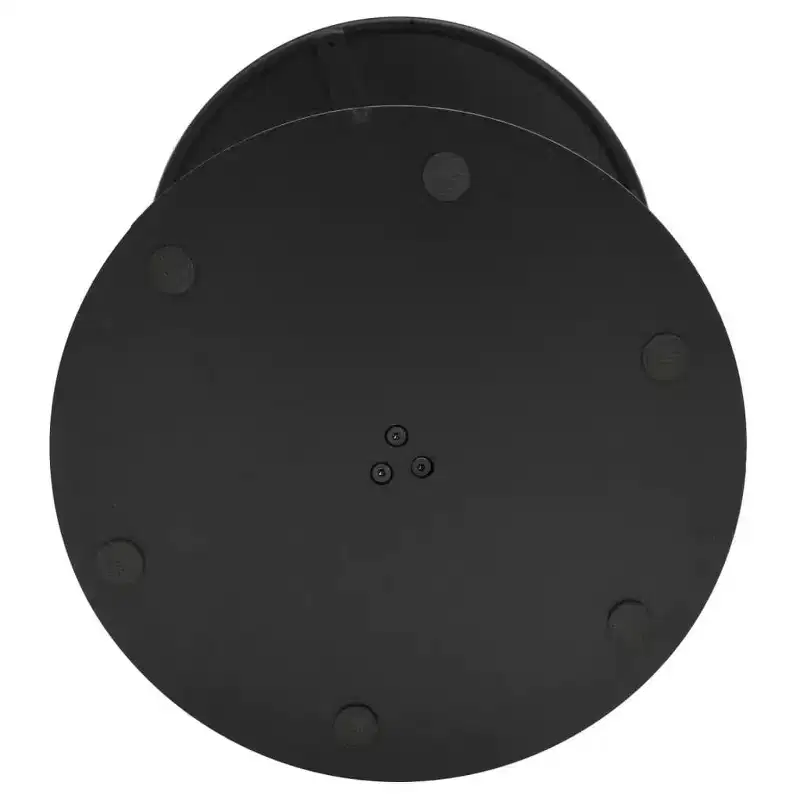 vidaXL Patio Table Round Black 19.7x28.3 Steel