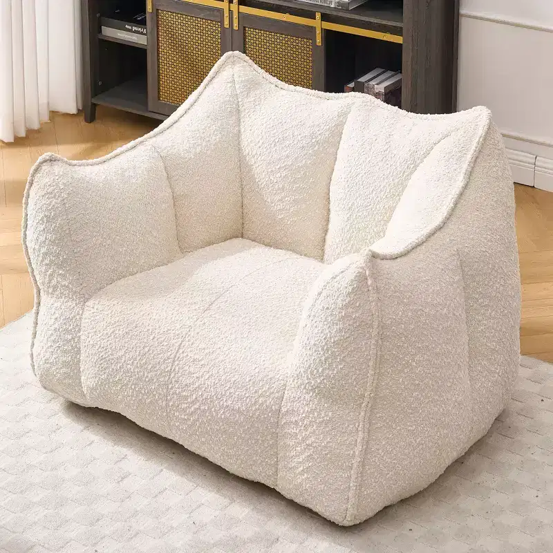 TUYOHW Bean Bag Chair, Soft High-Resilience Foam Floor Chair for Lasting Comfort, Lazy Sofa Chair for Living Room and Bedroom Lounging