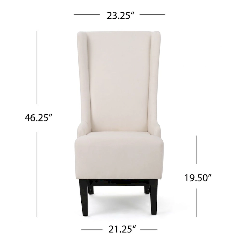 Callie High-back Fabric Dining Chair by Christopher Knight Home - 23.25 L x 28.75 W x 46.25 H