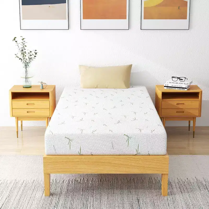 Medium Firm Memory Foam Mattress 8 10 Inch with Gel Cooling Technology Removable Bamboo Cover CertiPUR-US Certified Mattress in a Box