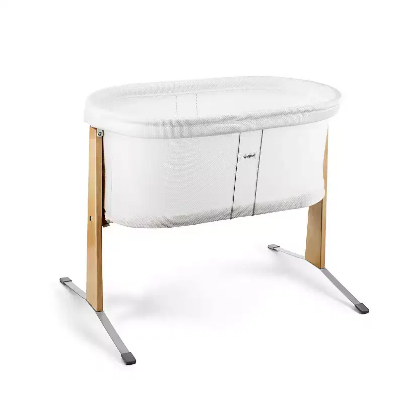 BabyBjorn Baby Cradle - Ivory: Bassinet/Bedside Sleeper, Modern, Rocking Function, Easy Transport