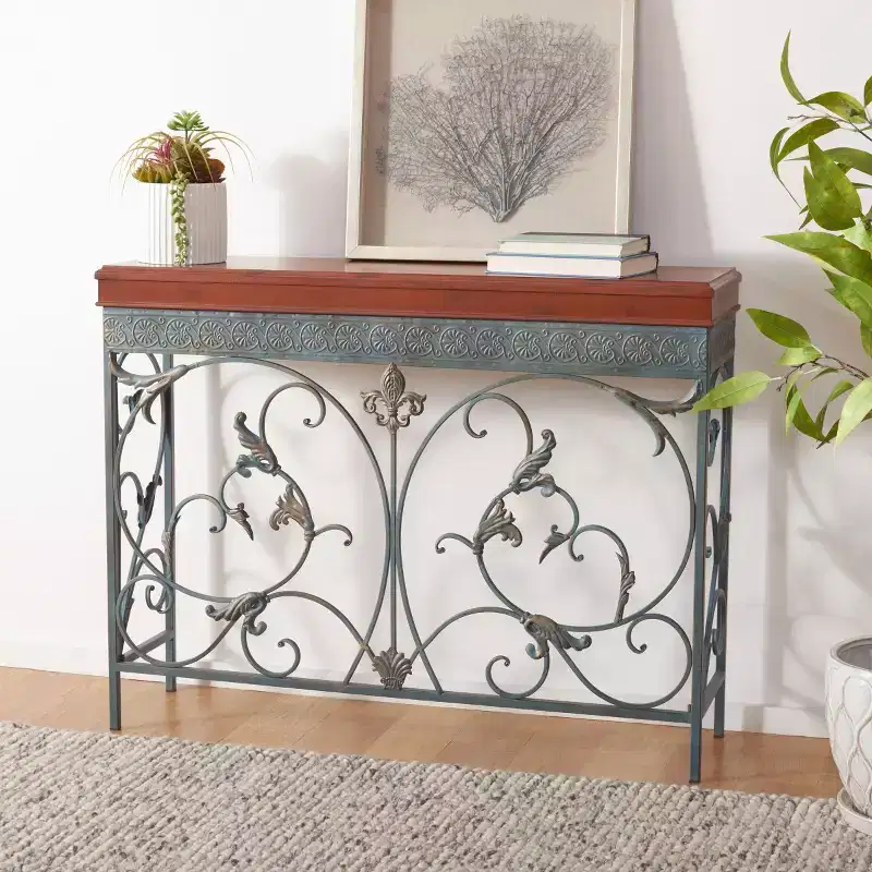 Console Table, Blue