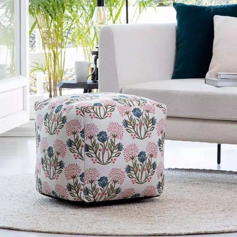 Gordes Indoor/Outdoor Pouf - Anji Mountain