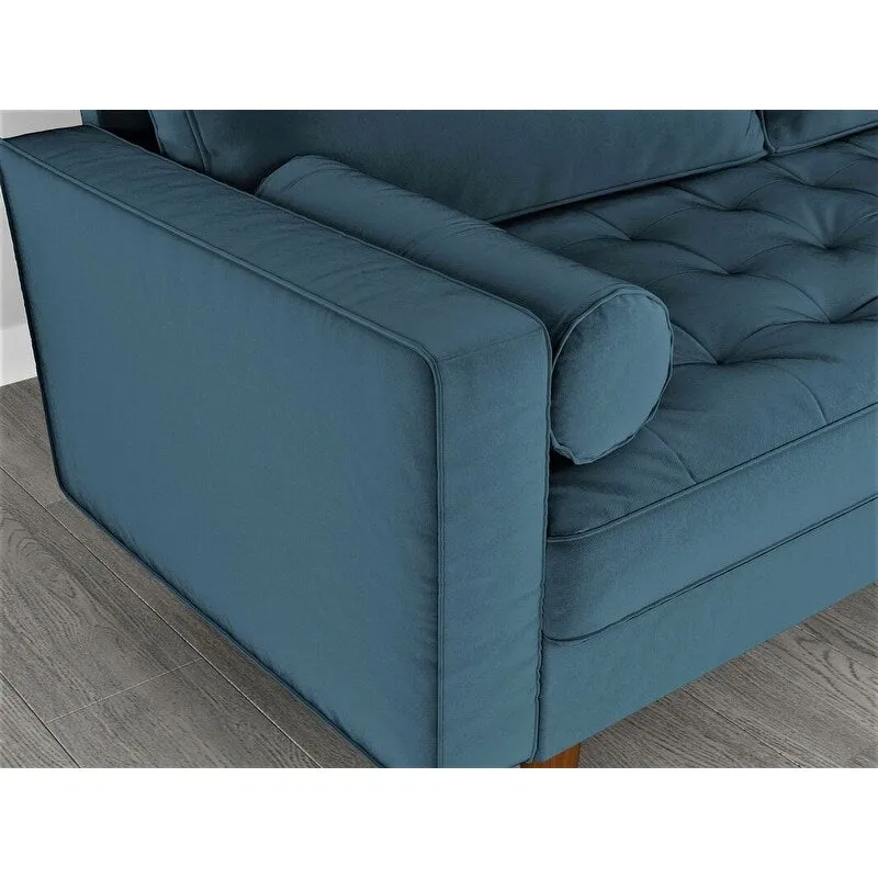 Velvet Mid-century Style Sofa