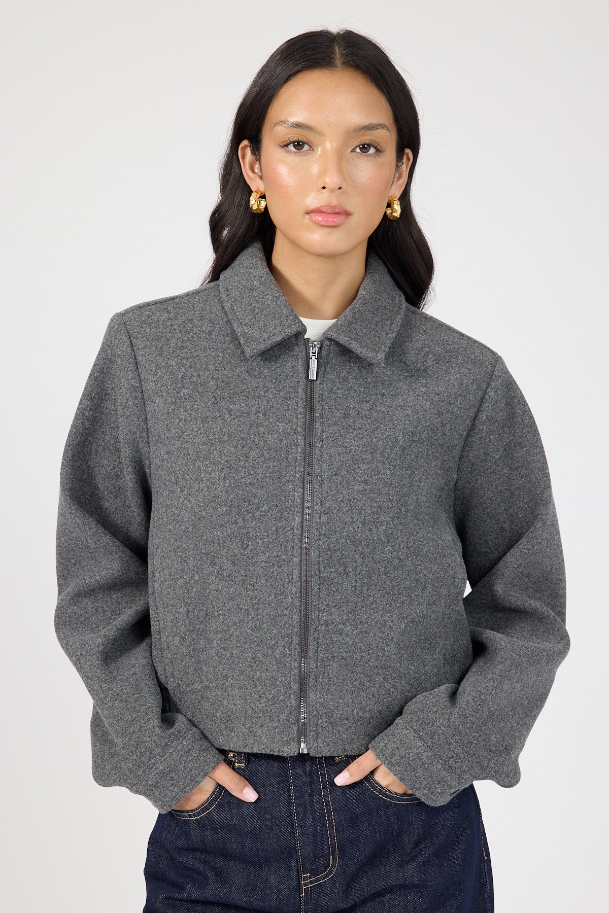 Felt Jacket Grey