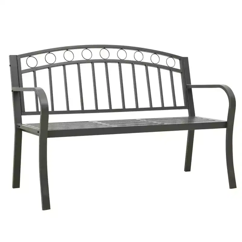vidaXL Garden Bench Powder-coated steel Medium Durable