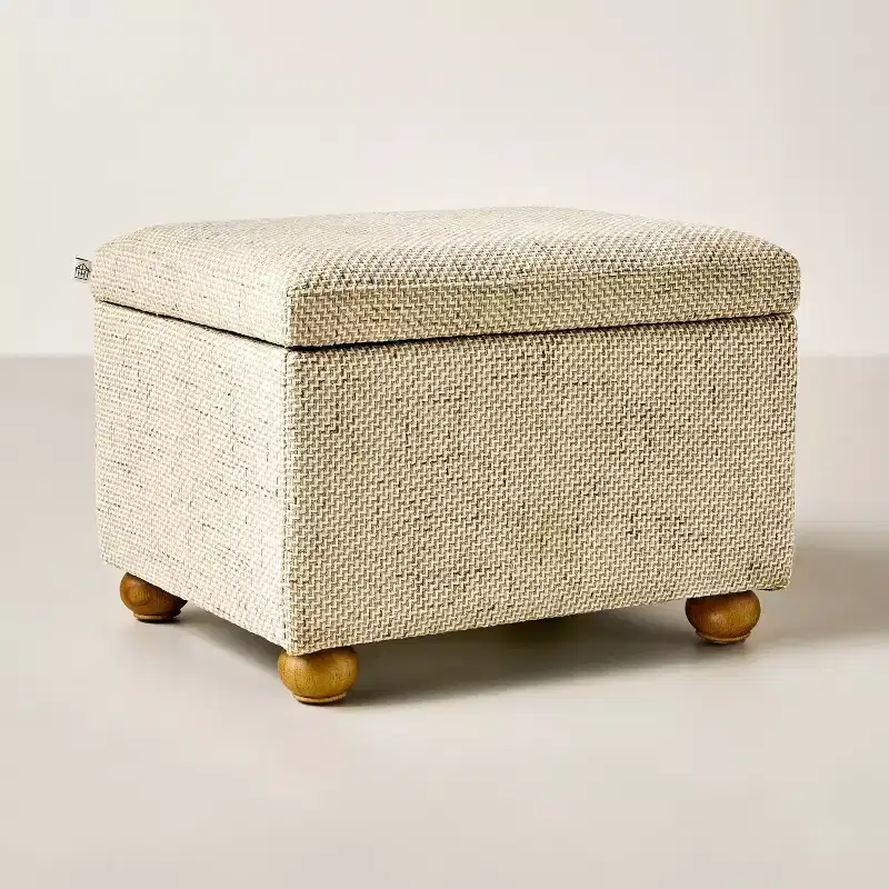 Upholstered Storage Ottoman - Hearth & Hand with Magnolia