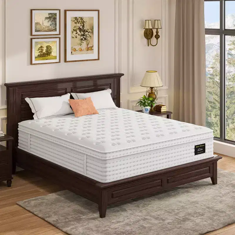 Whisen 14 King Hybrid Mattress, Luxury Ergonomic Mattress, Memory Foam Mattress, Pocket Innerspring