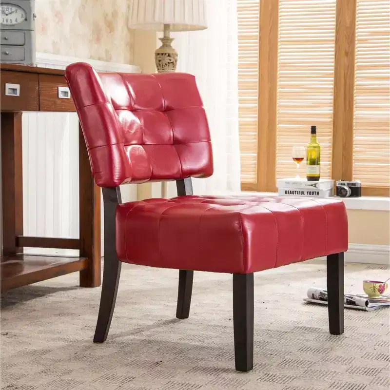 Okak Modern Accent Chair, Movile Boucle Tufted Accent Chair with Oversized Seating for Living Room Bedroom Apartment
