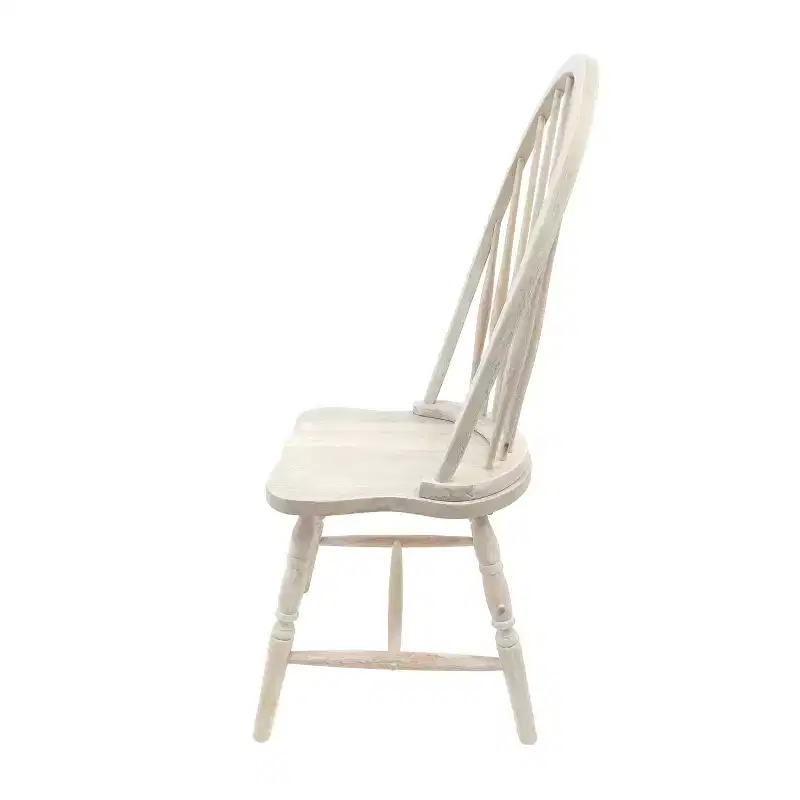 Carolina Living Garner Windsor Chair Natural Driftwood: Rubberwood Frame, Armless Design, 30 Day Warranty