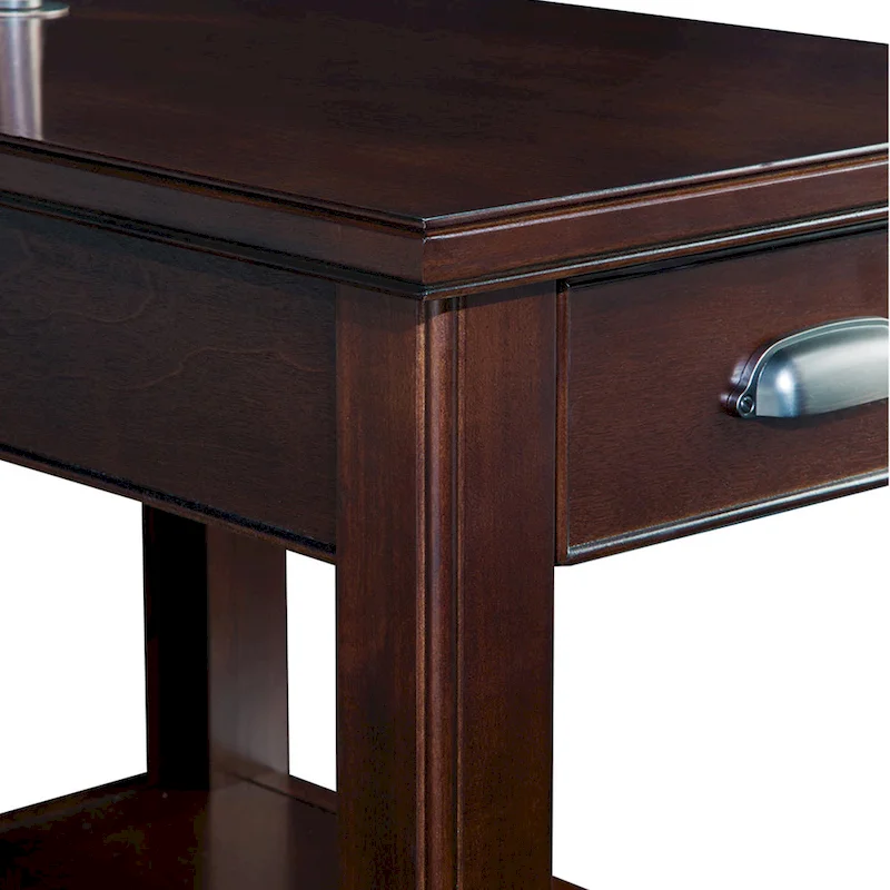 Leick Home Laurent One Drawer Swing Arm Lamp Side Table