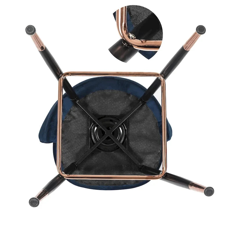 42 Height Set of 2 Velvet Bar Stools