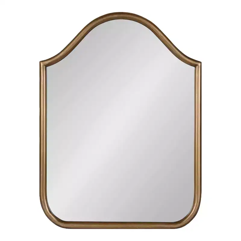 Kate and Laurel Fellows Metal Arch Mirror, 18x24, Gold