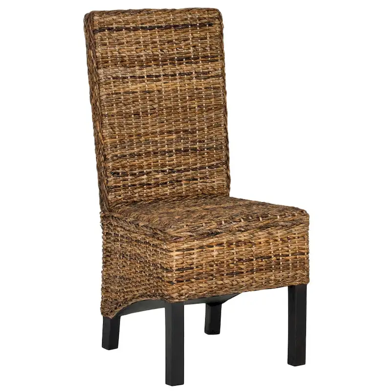 SAFAVIEH Pembrooke Natural Wicker Dining Chair (Set of 2) - 19 W x 22 D x 41 H