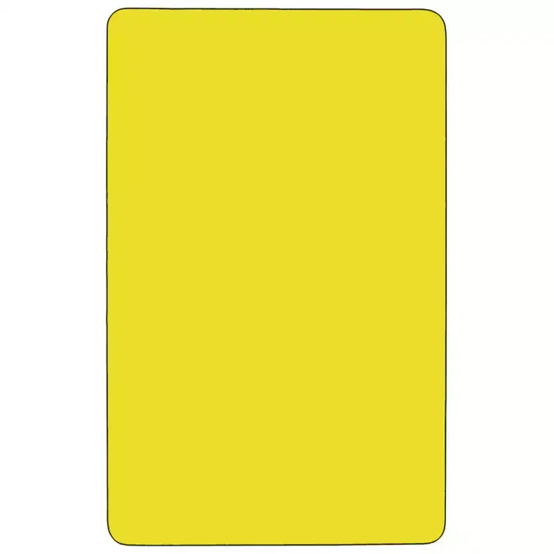 Flash Furniture Mobile 30''W x 72''L Rectangular HP Laminate Activity Table - Standard Height Adjustable Legs