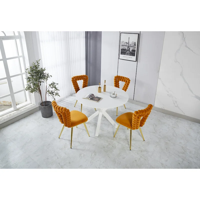 22.04 Accent Chairs with Iron Legs (Set of 2)