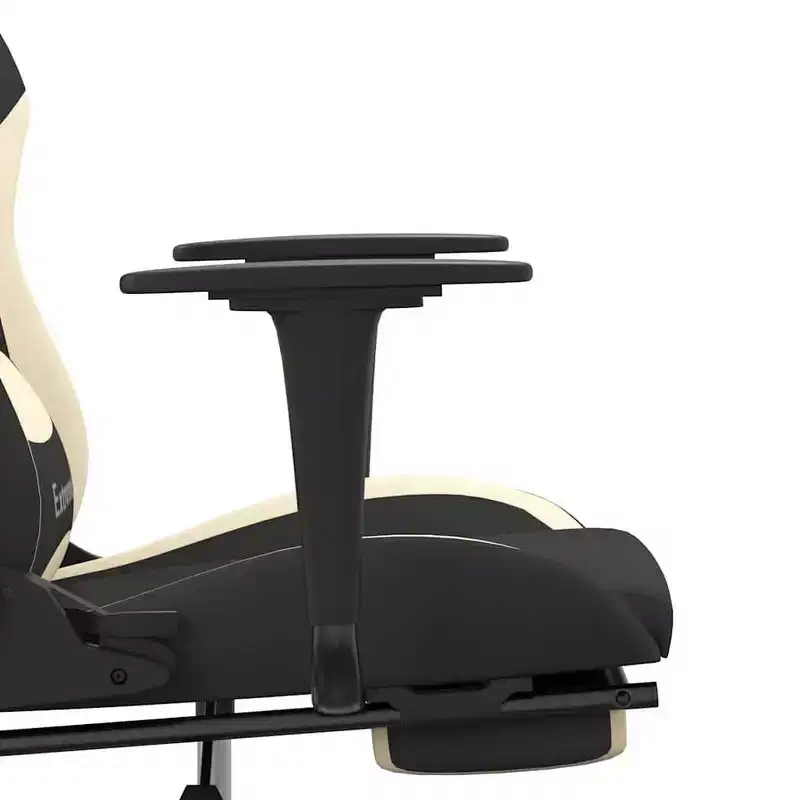 vidaXL Gaming Chair Black and Cream