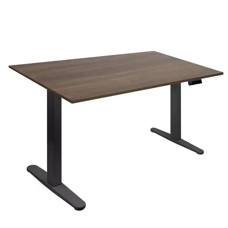 Mount-It! Electric Sit-Stand Desk with Tabletop - Black/Adrift