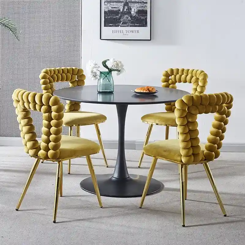 22.04 Accent Chairs with Iron Legs (Set of 2)