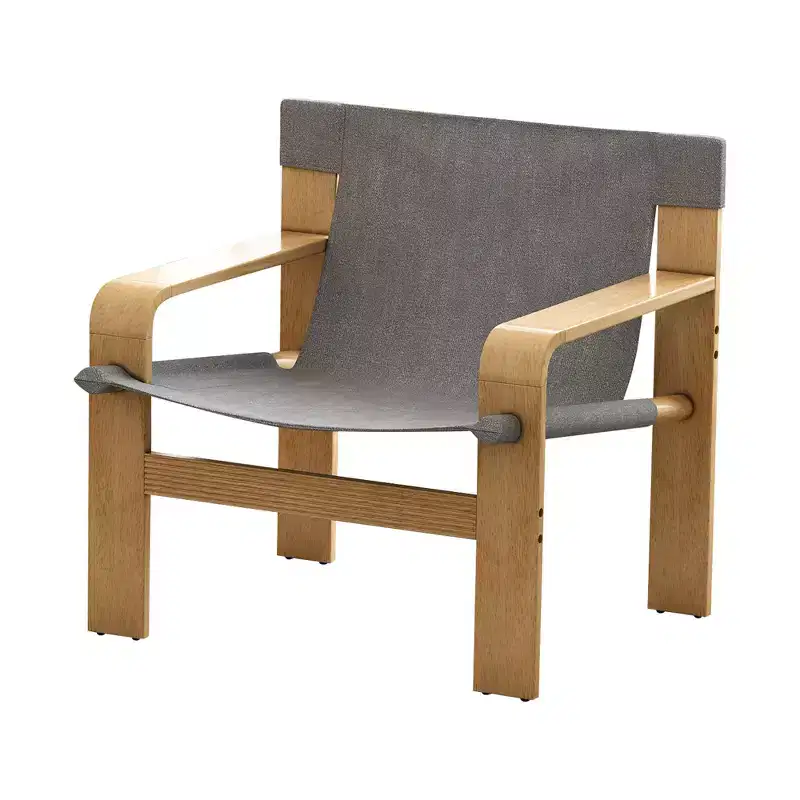 MAYEERTY Oak Accent Chair Modern Leisure Chairs Armchairs with Solid Wood Frame for Living Room Bedroom Balcony