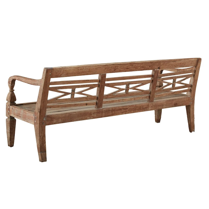 Antique Plantation Grown Teak Bench