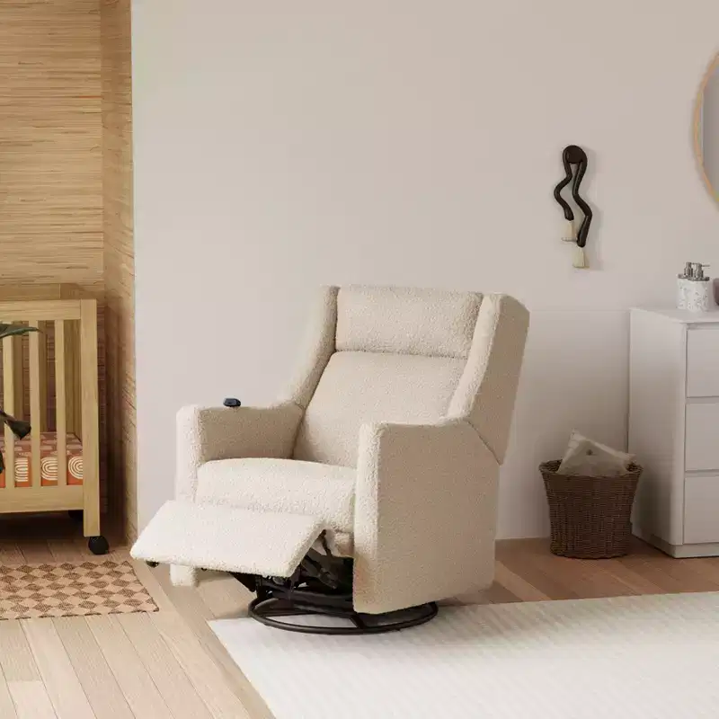 Power Recliner and Swivel Glider with Heat and Massage