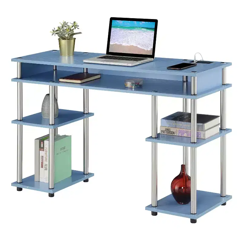 48 in.H Black Steel Standing Desk