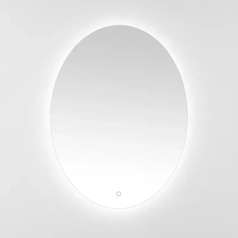 Nolan 24 Aluminum LED Oval Mirror - LMR1005 - White - Safavieh