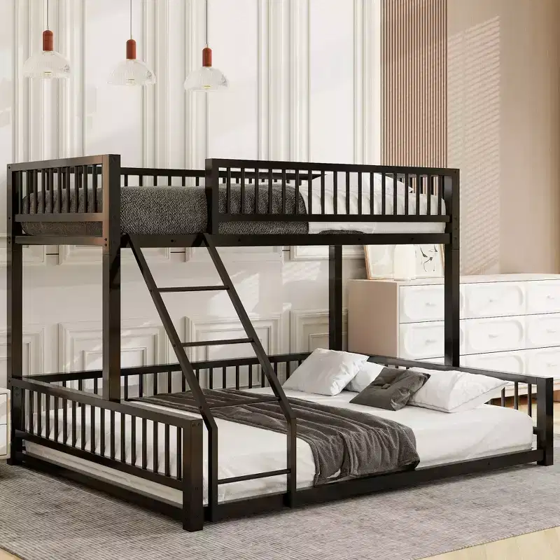 Triple Wide 5-Tier Oval Etagere Bookcase – Industrial Display Shelves, Brown 55