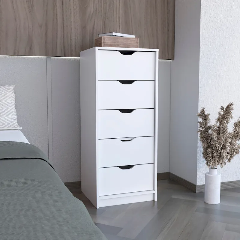 5 Drawers Tall Dresser with Pull Out System