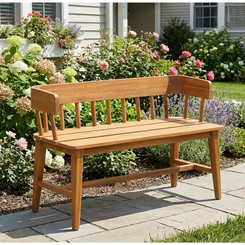 Christopher Knight Home Bramley Rustic Outdoor Acacia Wood Bench