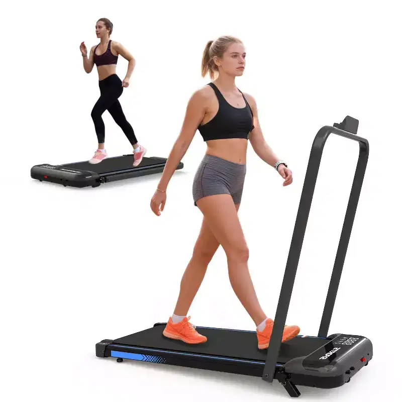 Okak 3-IN-1 Under Desk Treadmill with Remote Control & LED Display, Folding Treadmill with Incline, Walking Pad with Handle Bar