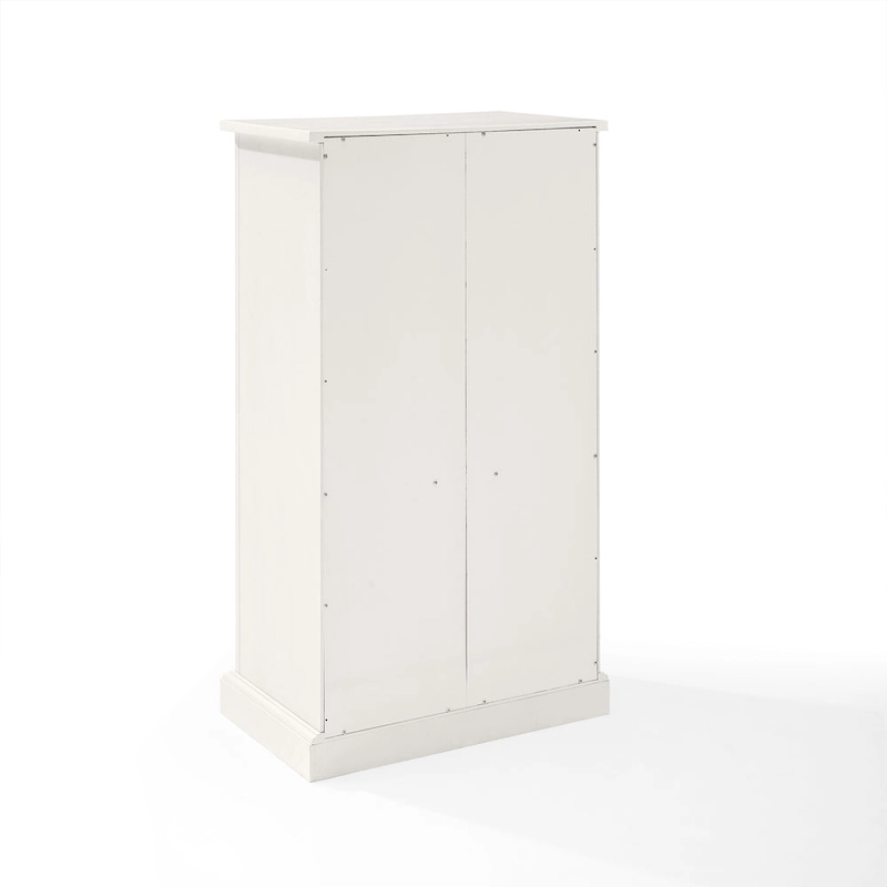 Crosley Seaside Distressed White Accent Cabinet