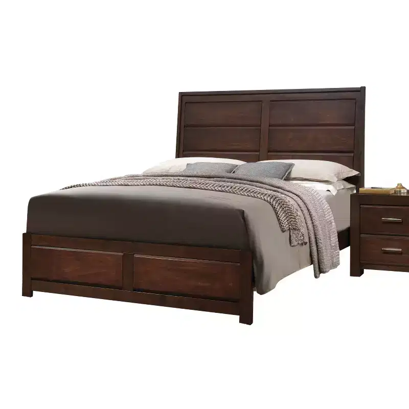 GDFStudio Randolph Modern Wood Queen Bed