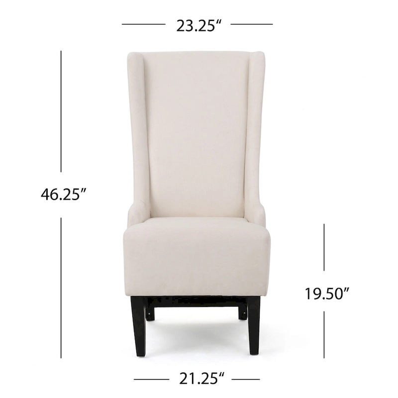 Callie High-back Fabric Dining Chair by Christopher Knight Home - 23.25 L x 28.75 W x 46.25 H