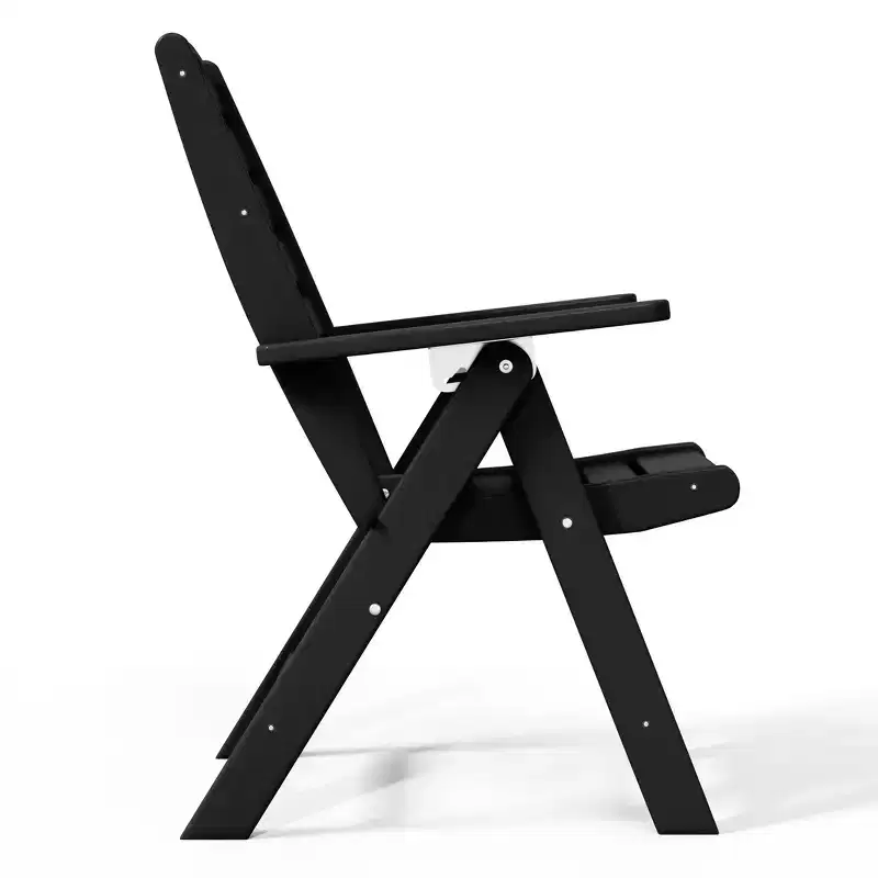 WestinTrends Malibu HDPE Adjustable Highback Folding Patio Dining Chair
