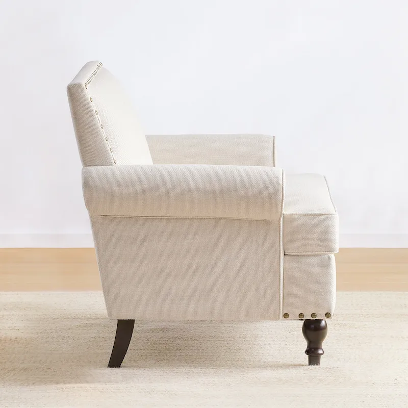 Huimo Modern Nailhead Accent Chair Arm Chairs Set of 2