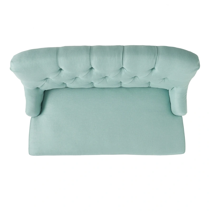 Nicole Polyester Blend Fabric Settee by Christopher Knight Home - 29.25L x 43.75W x 30.50H