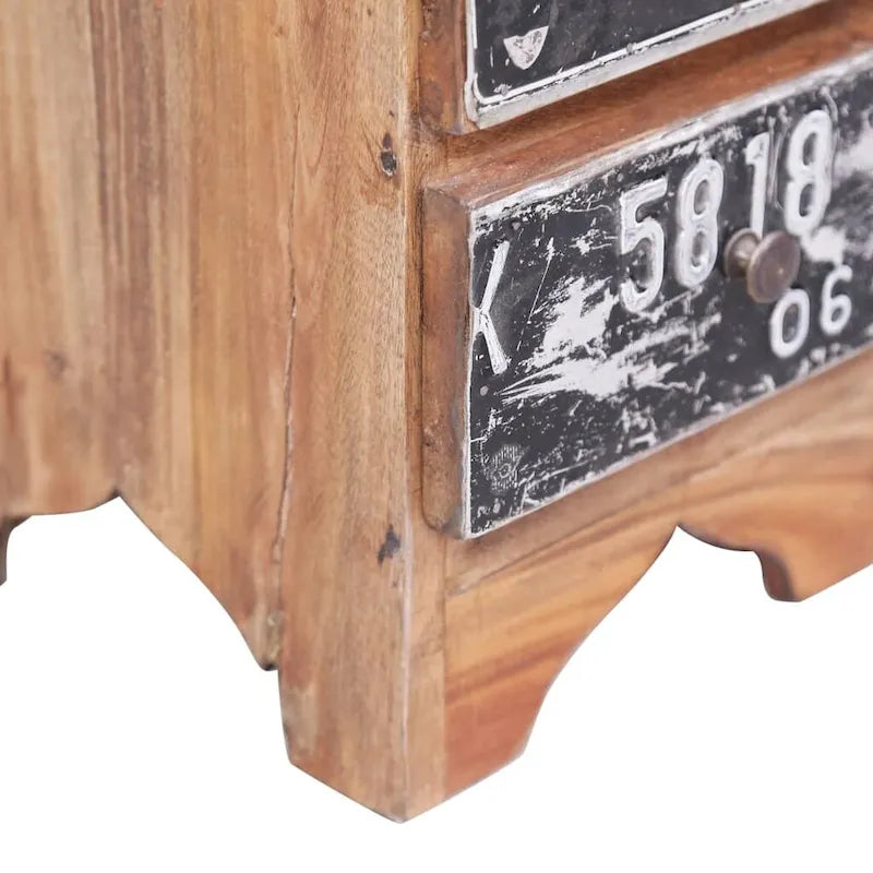 Bedside Cabinet Solid Wood Mahogany