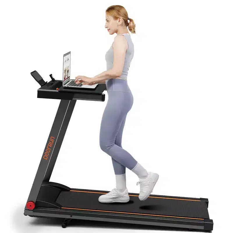 DeerRun A1 Ultra Folding Smart 6% Incline Treadmill 0.6-7.5mph 39.37*16.53 Inch Belt Treadmills