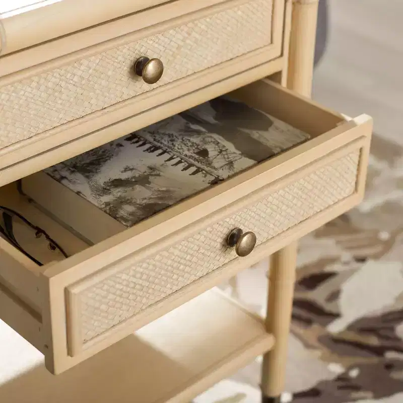 Ahab 2 Drawer 1 Shelf Accent Table - ACC6606 - Safavieh