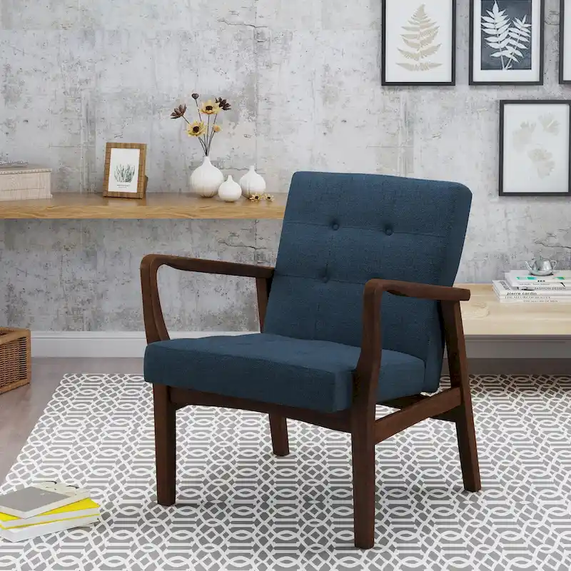 Brayden Mid-century Fabric Club Chair by Christopher Knight Home