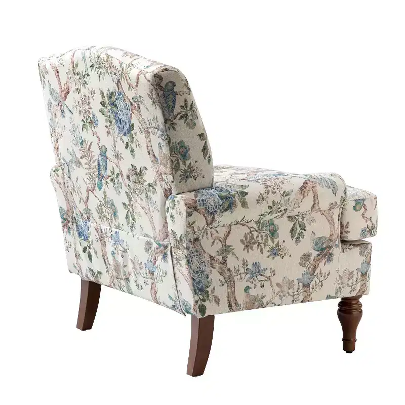 comfy Livingroom Armchair with Solid Wood Legs